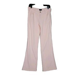 NYDJ Wylie Linen Blend Trouser Pants Pink Size 4 31x31 Lift Tuck Bootcut Coastal